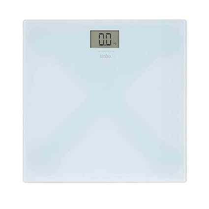 SINBO SBS-4451 Dijital Cam Baskül 180 kg Kapasiteli, LCD Ekranlı, Sıcaklık Göstergeli, Otomatik Açma/Kapama, Hassas Tartı Terazisi – Mavi Renk