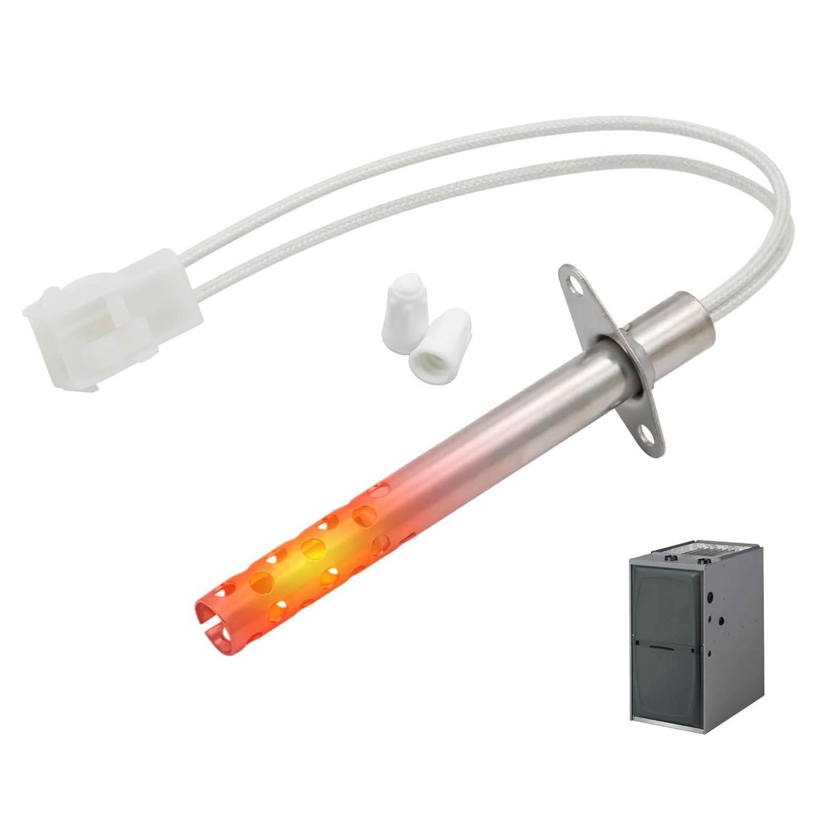 Mekalero Premium 41-604 Furnaces Hot Surfaces Ignitors for 120V Systems Quick Heating Cycle Ensures Smooth Fuels Ignitions Ignitors Replacement