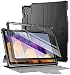 Produktbild POETIC Explorer Schutzhülle für Samsung Galaxy Tab S7, 11 Zoll SM-T870/T875/T878, 3-lagig, robust, 360-Grad-Standfunktion, mit integriertem Displayschutz und S-Stifthalter, Schwarz