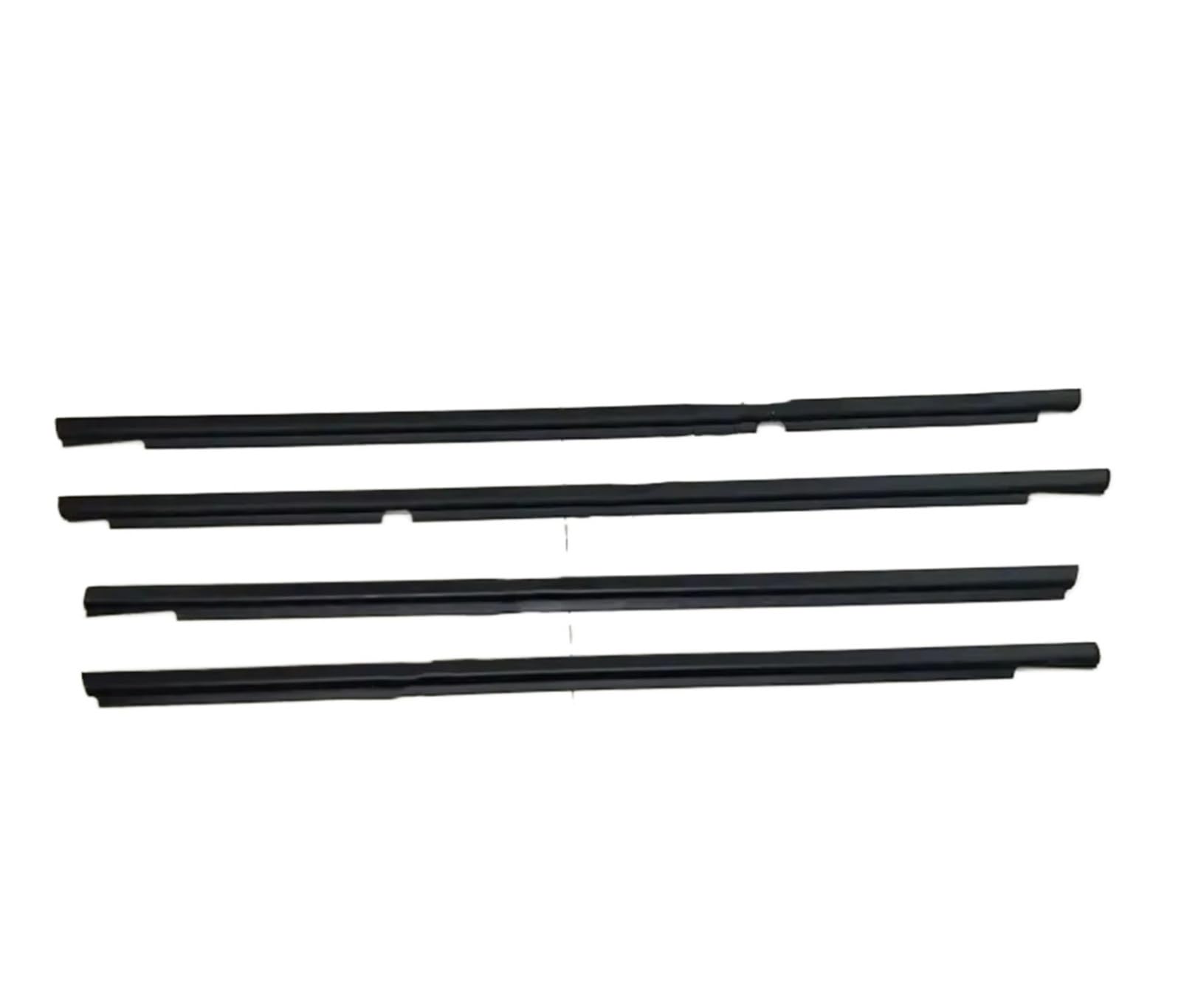 for Focus 2012-2015 Weatherstrip Glass Outer Laminate Rubber 4 Piece Black Outside Window Car Door Seal Protector
