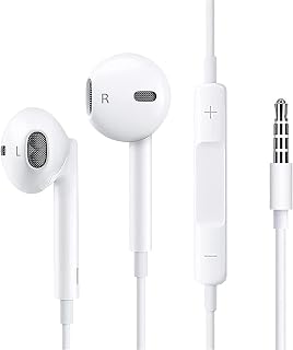 Wired Earphones In-Ear Headphones with Microphone Volume Control Earbuds Noise Isolating 3.5mm Jack Lightweight Earphones for Samsung,HUAWEI,iPad,iPhone,iPod,Xiaomi,PC,Laptop,Tablets and More device
