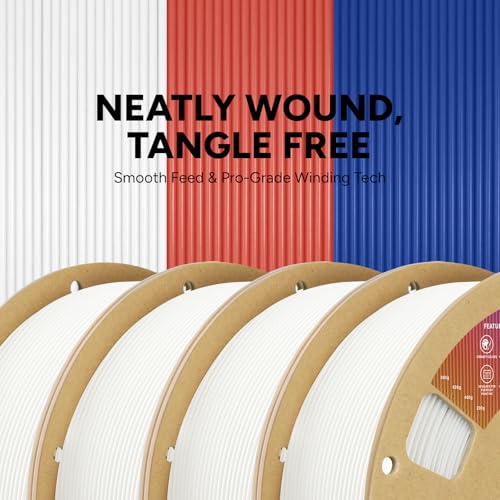 Image of OVERTURE 4KG Bundle PLA Filament 1.75mm, Neatly Wound 3D Printer Filament 4 Pack 1kg Spool (2.2lbs), Dimensional Accuracy + /- 0.02 mm, Fit Most FDM 3D Printers (White 4-Pack)