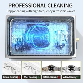 Granbo Ultrasonic Machine 30L 600W Jewelry Cleaner Ultrasonic Machine 40kHz with Heater Timer and Degassing,110V Digital Ultrasonic Jewelry Cleaner for Jewelry Glass Eyeglass Dental Parts Cleaning