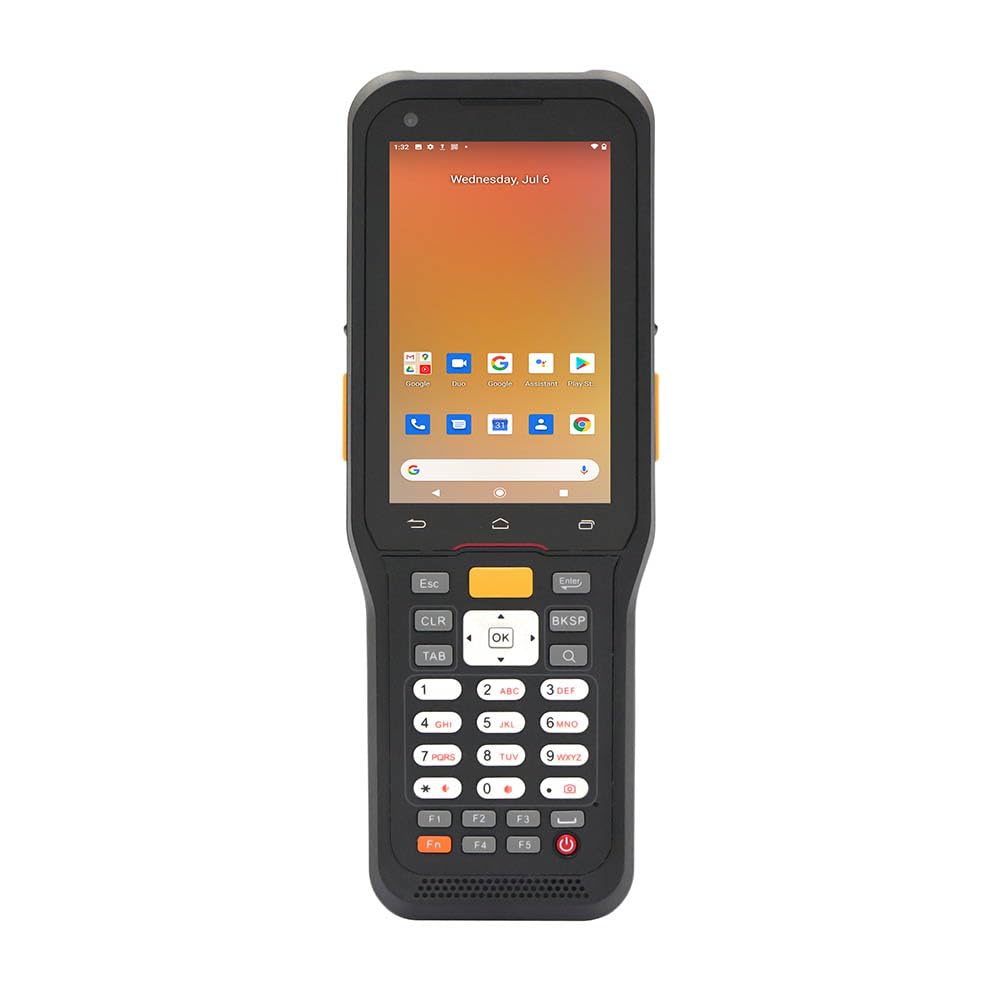 Scanner de codes-barres Android, scanner PDA Android 2D, équipé d'un scanner Zebra SE4710, clavier physique et panneau tactile, 4G LTE, 4G + 64G, terminal de données portable robuste IP67 pour