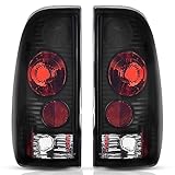 AUTOSAVER88 Tail Lights Compatible with 1997-2003 Ford F-Series F150 (Fits Styleside Models ONLY), 2004 F150 Heritage, 1999-2007 Ford F-250 F-350 F-350 Super Duty Pickup Truck Smoke Lens