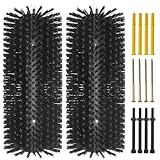 Livestock Scratching Brush Goat Scratcher Brush Full Massage Grooming Tool with 8 Screws for Cow,Cattle,Cow,Sheep, Horses,Pigs