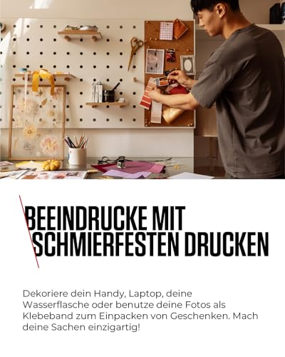 Canon Zink™ Fotopapier – Selbstklebendes 5 x 7,6 cm (2x3\) Fotopapier (50 Blatt) – Drucken Sie Handy-Fotos für personalisierte Aufkleber