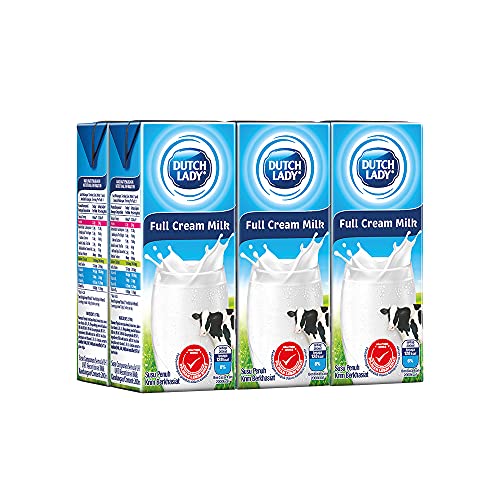 Dutch Lady UHT Milk - Full Cream 200ml (Pack of 6)