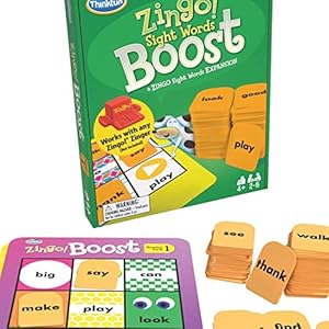 Think Fun Zingo! Sight Words Boost – Engaging Brain Game | Expansive Vocabulary Builder | Stimulates Memory & Concentration | for Kids Aged 4 and Up | Expansion Pack (76472)