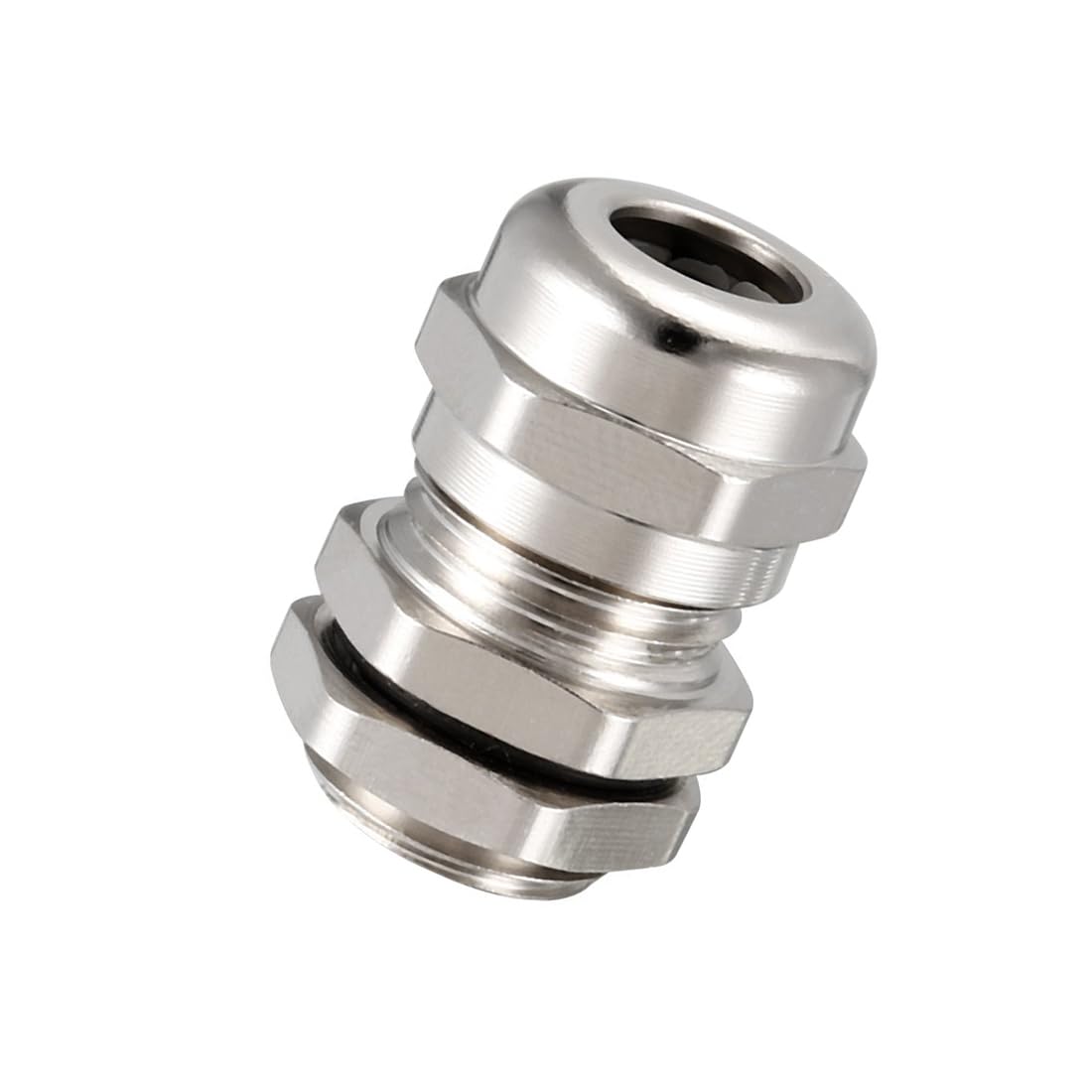 Unifizz 1 Pcs M12 Cable Gland, IP68 Waterproof Metal Connector with EMI Shielding Heavy-Duty Threaded Joint for 3-6.5mm Cables
