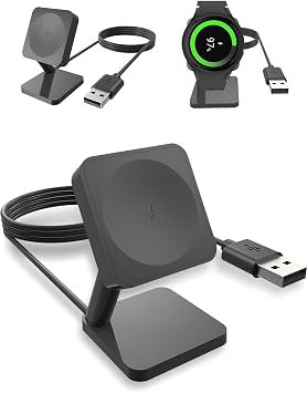 Charger Stand Dock for Samsung Galaxy Watch Ultra / 7/6 / 6 Classic / 5/5 Pro / 4/4 Classic / 3 / Active 2 / Active 1,Safe Fast Magnetic Charging Stand,Replacement Charging Dock fit Galaxy Watch