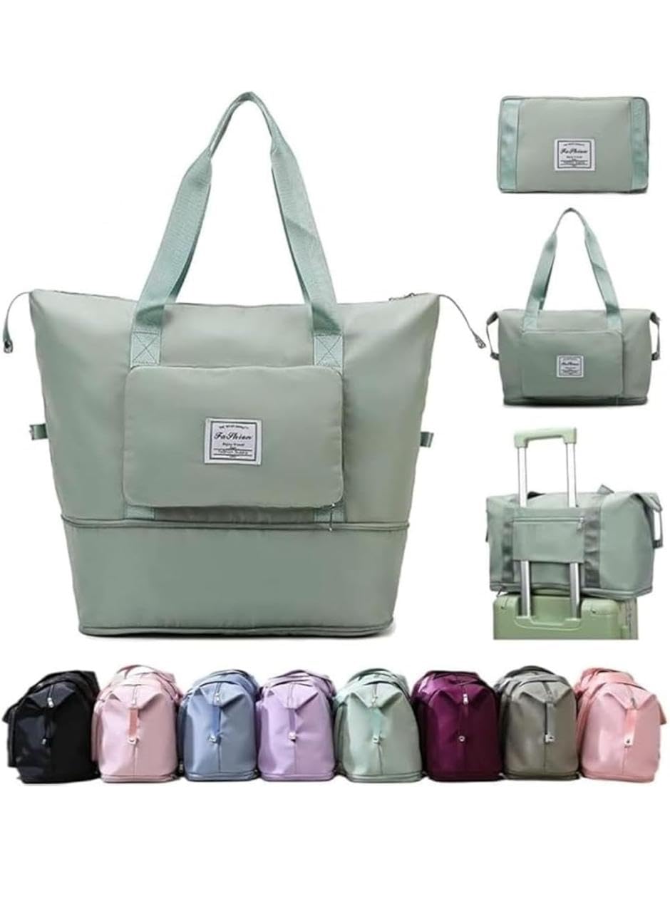 Travel Bags for Luggage, Duffle Bags for Travel, Ladies Hand Bags for Women,for Women, Waterproof Hand Bag for Ladies Personal Items (Sage Green)-image-41