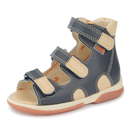 Memo Apollo Orthopedic High-Top Ankle Support Corrective & Diagnostic Sandal, 22 (6.5 M Us Toddler) Denim #TOP4