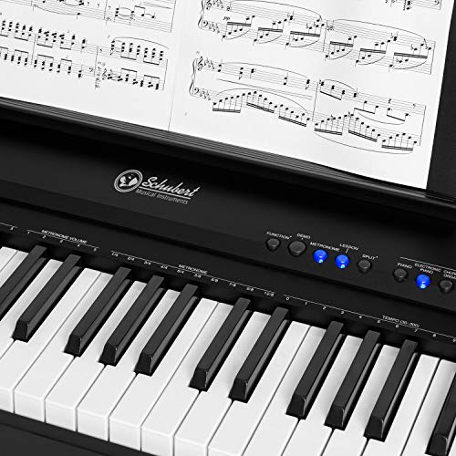 Schubert Preludio Keyboard – Clavier avec 88 touches, Pédale de sustain, 140 sons, 16 morceaux de démonstration, Port… - Les Beatles, Paul McCartney, John Lennon, RIngo Starr, George Harrison Schubert Preludio Keyboard - Clavier avec 88 touches, Pédale de sustain, 140 sons, 16 morceaux de démonstration, Port… – Image 6