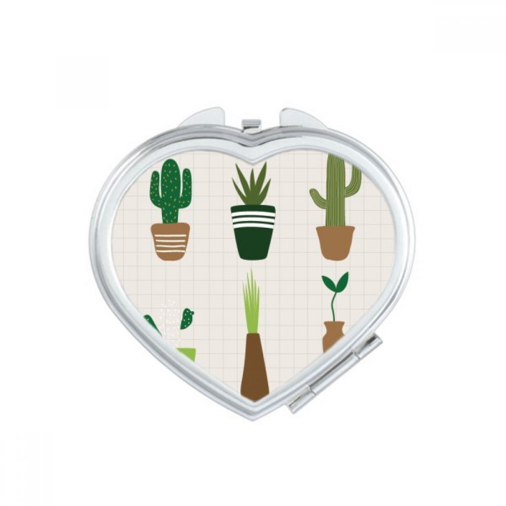 Miroir de poche cactus dans le sac à main pour retouches en terrasse