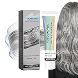 Fosoundpro Silver Hair Dye - Silver Color for Light Hair, 2-in-1 Natural Essence Extract Plant-Infused Nourishing Formula, Temporary Vibrant Shade(1PC)