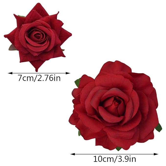 Pinzas para el cabello florales Topbuti 4 piezas miniatura 2