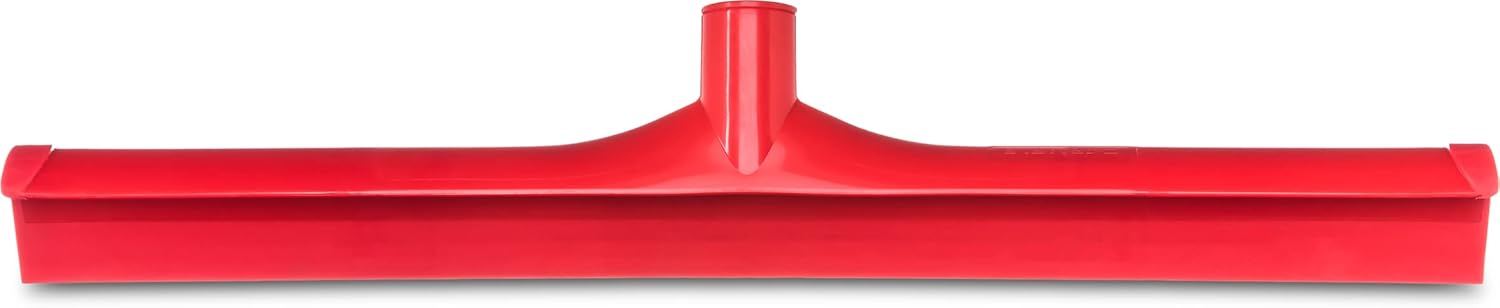 SPARTA 3656705 Plastic Floor Squeegee, Shower Squeegee, Heavy Duty Squeegee With Rubber Blade For Windows, Glass, Shower Doors, Floors, Windshields, 20 Inches, Red, (Pack of 6)