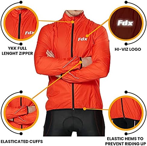 INBIKE Chubasquero Hombre Impermeable Chaqueta Cortavientos Corta Vientos D Mujer Running Ciclismo Ropa Bicicleta Reflectante Deportes Al Aire Libre Negro S
