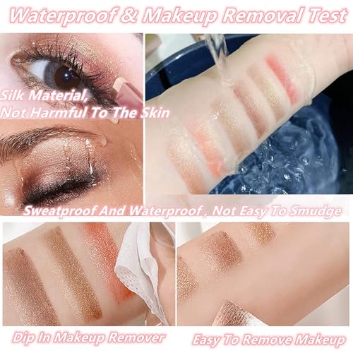 Image of BWOGUE 3Pcs Color Eye Shadow Stick | Twin Eye-shadow Pen| Two-Tone Shimmer Gradient Eyeshadow Stick | Easy to Blend, Non Creasing Eyeshadow | Waterproof Glitter Eye | 24 Hour Stay (Shade No. 1 to 3)