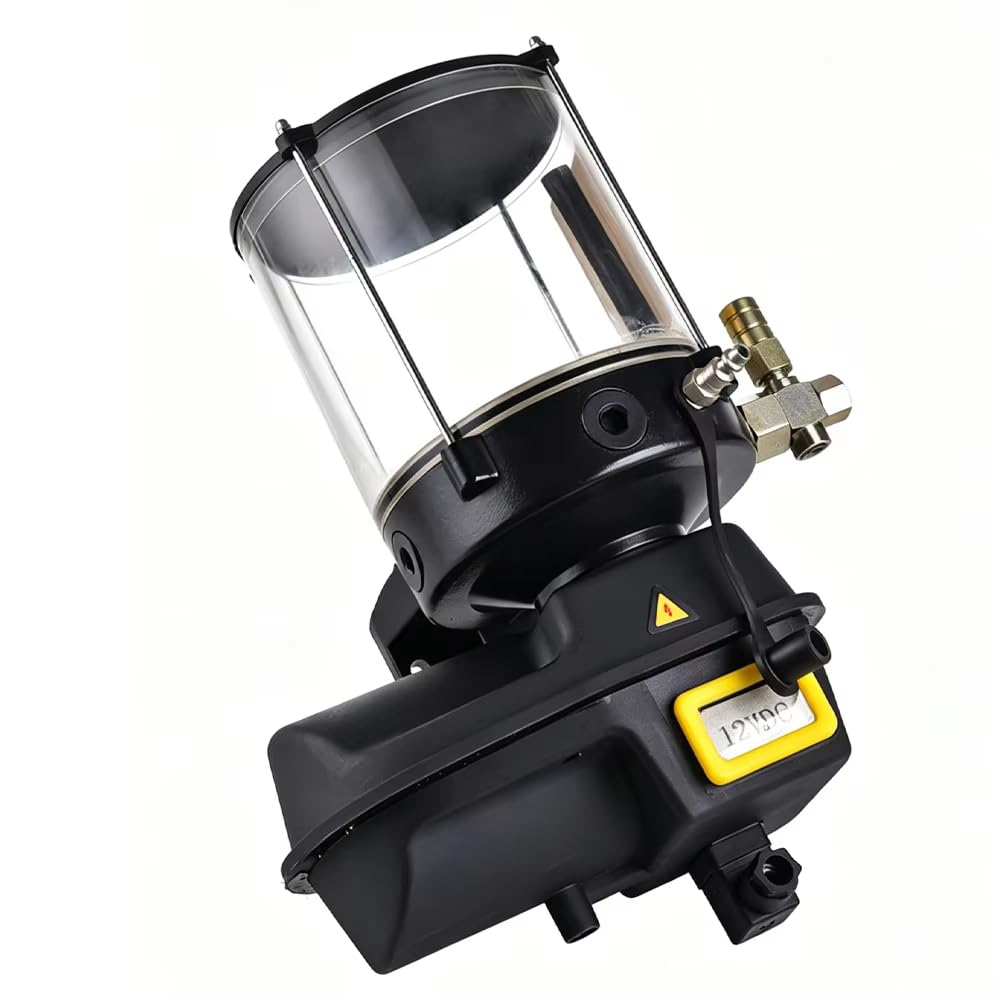 Bomba de Émbolo y de Engranajes Eléctrica de Alta Presión de 12 V para Engrase, Capacidad de 2 L