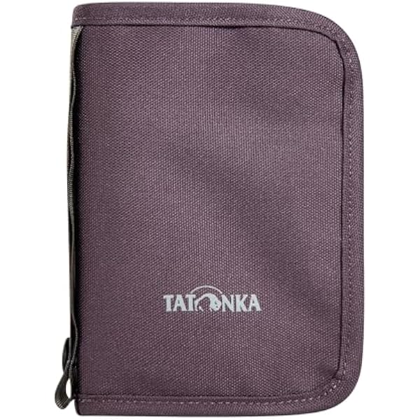 Tatonka Travel Zip M RFID Block – portfel podróżniczy/etui na paszport, blokada RFID, certyfikat TÜV, zapewnia miejsce na paszport, karty kredytowe i dokumenty podróżne, Midnight Plum
