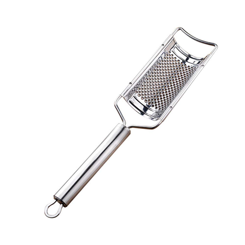 ArinkO Râpe et zesteur Ergonomique en Acier Inoxydable pour la Cuisine – Idéal pour Le Fromage, Les Agrumes, Le Chocolat et Plus Encore – Rangement Facile avec Trou de Suspension – Argent