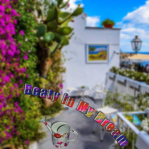 Megawodar Galvanized Steel Watering Can with Floral Print for Women, Men and Kids' Indoor or Outdoor Gardening