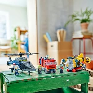 Amazon.co.jp - レゴ® シティ ヘリコプター・消防車・潜水艦 コンボ 60462