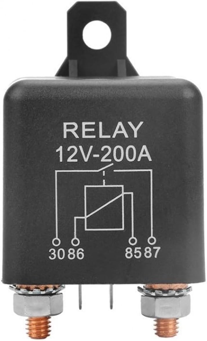 Car Truck Motor Automotive Relay 24V/12V 200A/100A/120A Continuous Type Modular 1Pcs(12V1.8W200A)