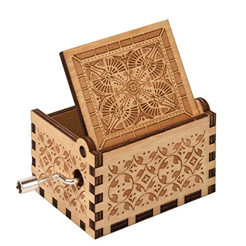 image for fezlens Wood Music Boxes You are My Sunshine Mum Antique Engraved Wood