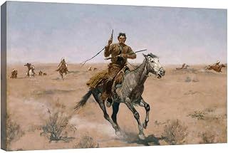 GRANDART.COM - The Flight - Canvas Wall Art By Frederic Remington
