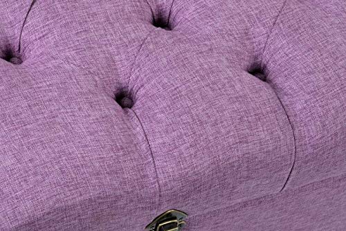DRW - Set di 3 calzascarpe in poliestere e metallo, colore: lilla, 121 x 42 x 53 cm