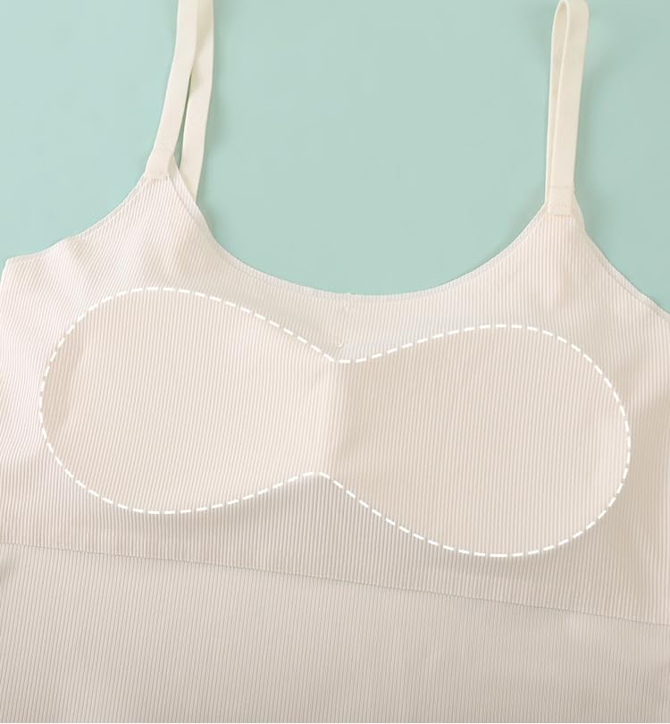 Teen Girls' Tanks Camisoles with Padded Cami Shirts Adjustable Straps,Training Bra2