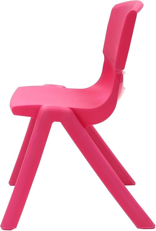 Kids School Chairs 6 Pcs Colorful Stackable Plastic Stack with 21 inch Seat Height, Classrooms Chairs for Kids Learning Chairs, Plastic Stack Stools for Kindergarten