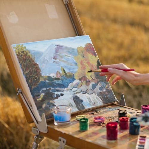 KTRIO Canvas Boards for Painting, 10 Pack 20x25CM 100% Cotton Primed Small Art Canvas Painting Supplies for Acrylic, Oil, Watercolor, Tempera - Image 5