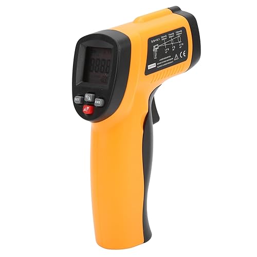 Miniatura 6 de Fafeicy Termómetro infrarrojo, temperatura digital con emisividad ajustable para uso industrial