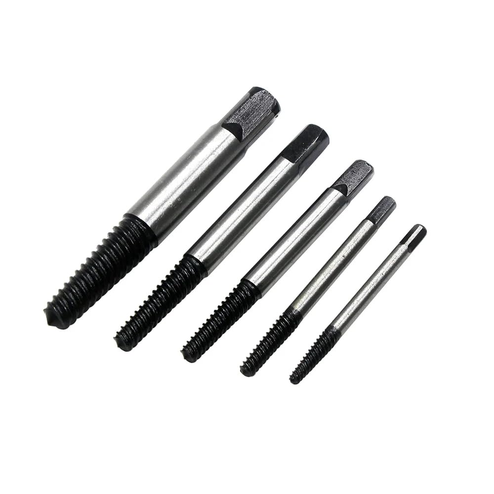 Set di estrattori per Viti da 5 Pezzi, Set di Viti danneggiate da 4 a 18 mm, Strumento di rimozione Facile da estrarre con Bue