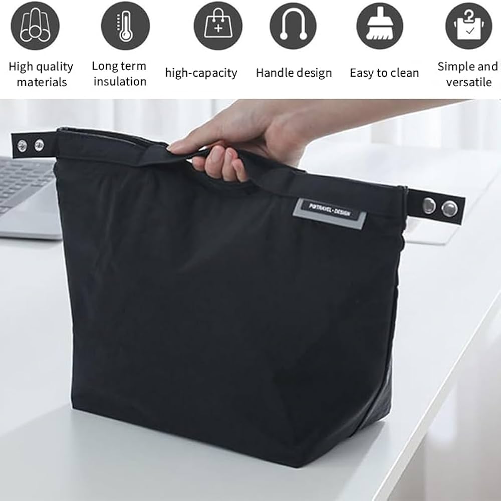 大容量防水ランチバッグ 保温保冷2Way 手提げ・ショルダーバッグ 大容量防水ランチバッグ 保温保冷2Way 手提げ・ショルダーバッグ