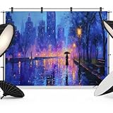 Purple Silhouettes Backdrop 12x8ft Modern Abstract Art Aesthetics Photography Backdrop Fabric Photoshoot Background Tapestry Banner for Birthday Baby Shower Decoration Party Video Photo Studio Props