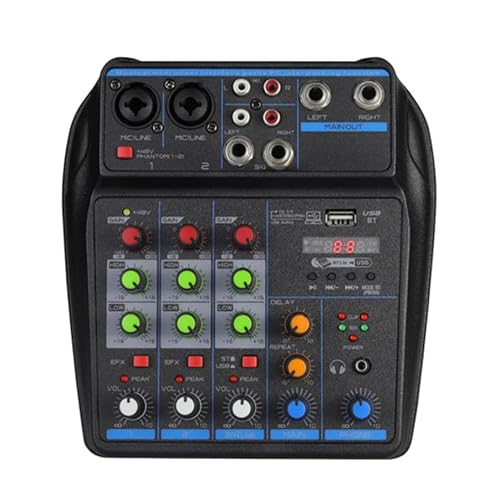 DJ Audio Mixer with Bluetooth & USB/MP3