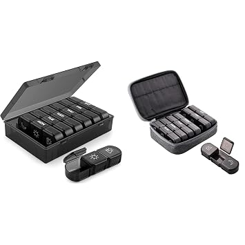 Frizty weekly pill organizer 3 times a day, portable travel pill box 7 day with large compartments | Frizty weekly pill organizer 3 times a day, portable travel pill box 7 day with large compartments