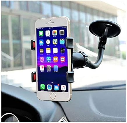 ADAS Group Soporte Coche Smartphone Puerto m?vil de Coche Universal Largo Brazo Parabrisas, Ventosa para iPhone X 8?7?6S, Samsung s7,8,9,9plus, ASUS ZenFone 3, Huawei y GPS etc.