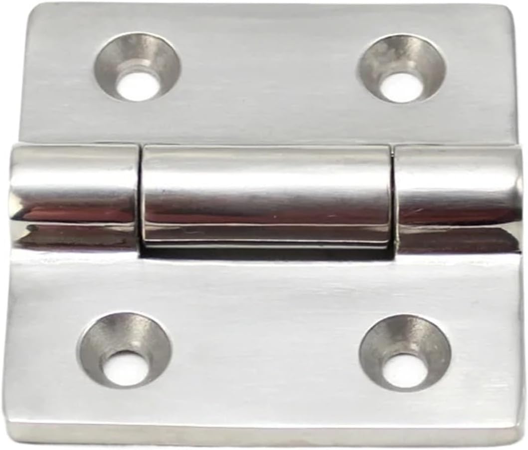 1pc 304 Stainless Steel Precision Casting Large Hinges for Industrial Electrical Equipment and Heavy-Duty(100mmx100mmx6mm)