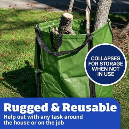 Image of DURASACK Heavy Duty Home and Yard Bags, Moss Green