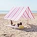 Flamingueo Tenda da Spiaggia - Tenda Mare Spiaggia, Tenda Parasole, Beach Tent, Tenda da Sole Spiaggia, Tendalino da Spiaggia, Accessori Mare, Impermeabile e Pieghevoli, Borsa Trasporto (329 x 180cm)