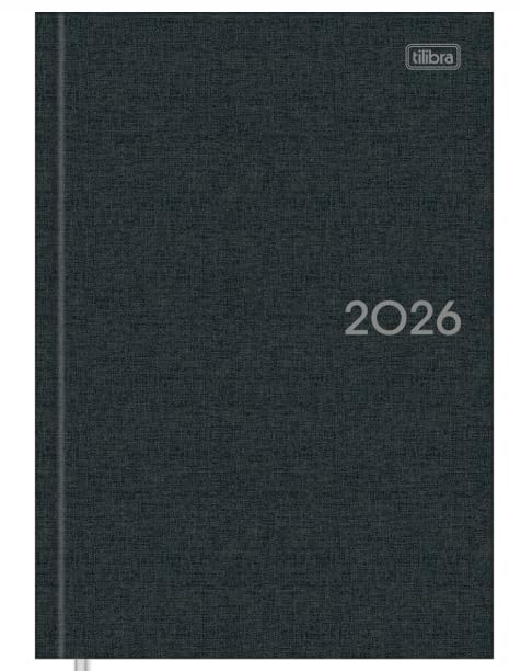 Tilibra -Agenda Executiva Di&aacute;ria Milano 2026, Costurada, 13,4 x 19,2 cm