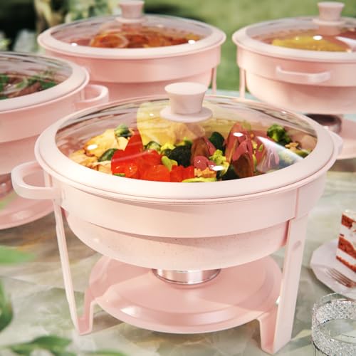 Chafing dishes for buffet 4PACK, [Game Changer Maifanite-Coated] Chafing Dish