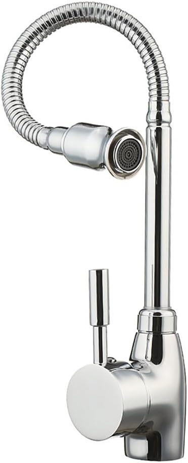 360 Degree Rotating Copper Kitchen Mixer Cold and Hot Basin Faucets Chrome Polished Single Hole Water Kitchen Tap