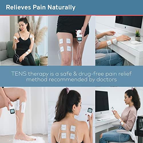TERAPIO TENS Machine for Pain Relief. 3-in-1 Professional TENS Unit with EMS Muscle Stimulator & Massage Functions. Dual Channels. 50 Modes for General Pain Management & Muscle Rehabilitation.